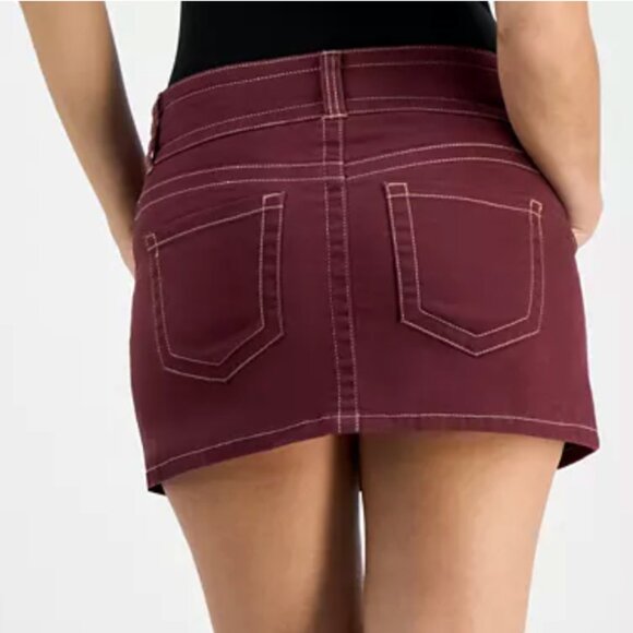Celebrity Pink - Contrast-Stitch Mini Skirt - Picture 6 of 6